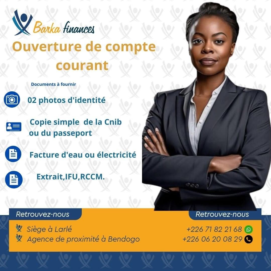 Ouverture de compte - Conseillère Barka Finances